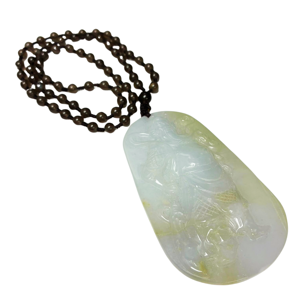 Jade A Like Kwan Kong Pendant Necklace