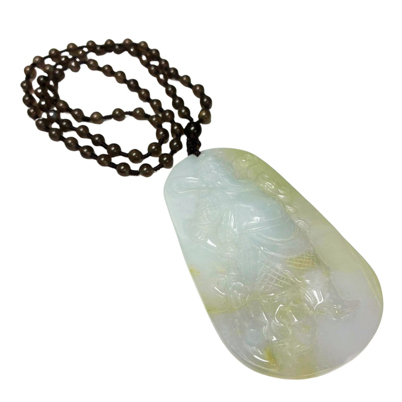 Jade A Like Kwan Kong Pendant Necklace