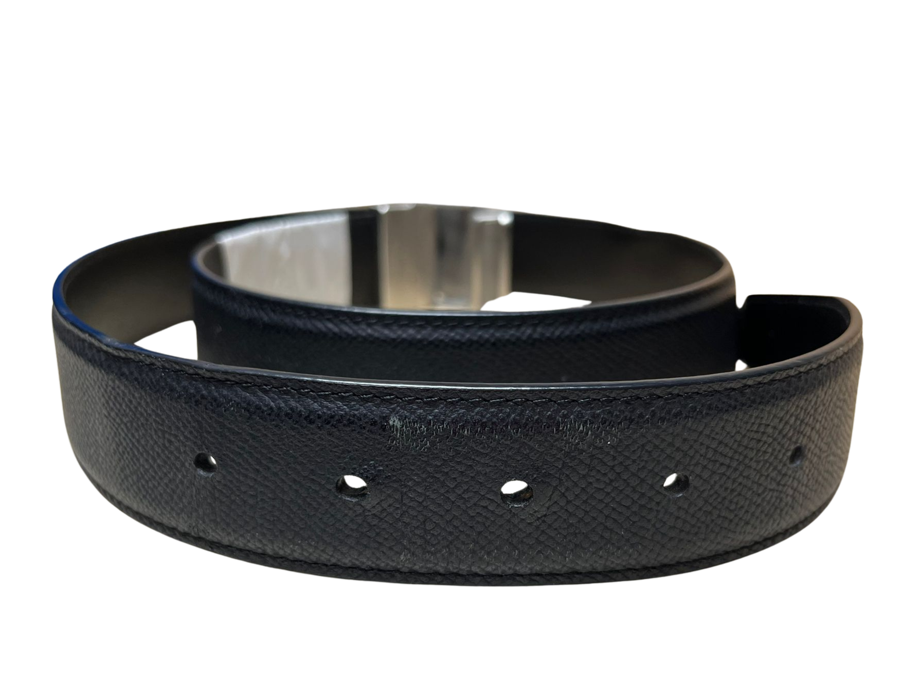 Braun Buffel Leather Belt Black