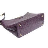 Moda Principe Dark Purple Sling Leather Bag