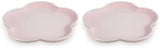 Le Creuset Stoneware Flower Dish, 20cm, Milky Pink (2 Pieces)