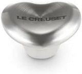 Le Creuset Metal Heart Knob 47mm Silver