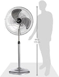 Toyomi PSF 2020 High Velocity Power Stand Fan, 20",Grey