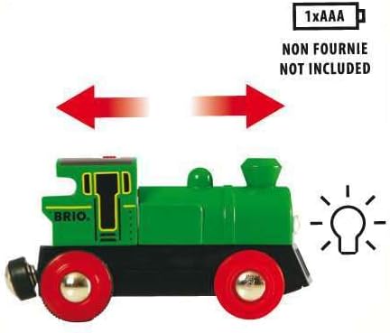 BRIO 33595 Battery-powered Engine - Kids Creative Building Toys and Wooden Toy