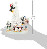 Precious Moments Tree-mendous Fun Girl With Penguins (Light Faulty)