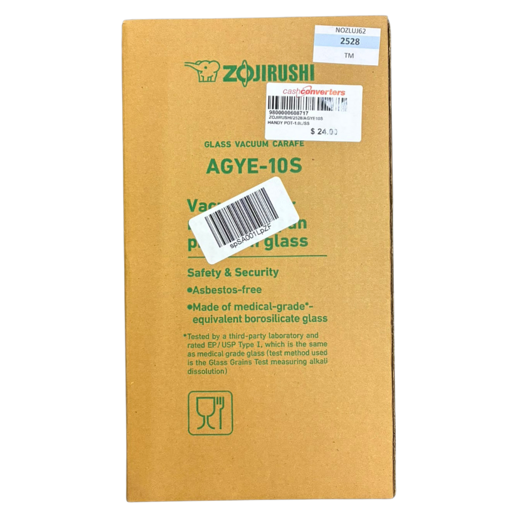 Zojirushi AGYE10S Gourmet Handy Pot Brushed Stainless 34oz 1Liter
