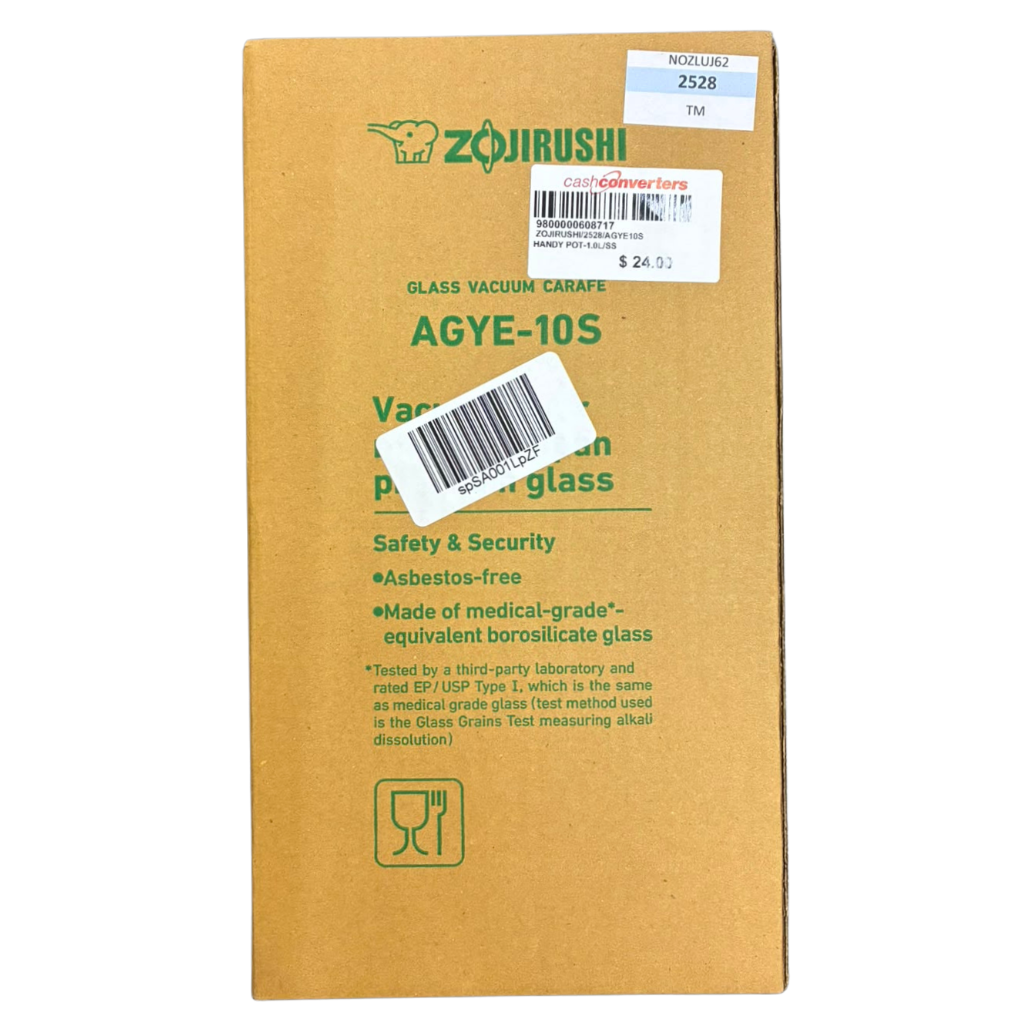 Zojirushi AGYE10S Gourmet Handy Pot Brushed Stainless 34oz 1Liter
