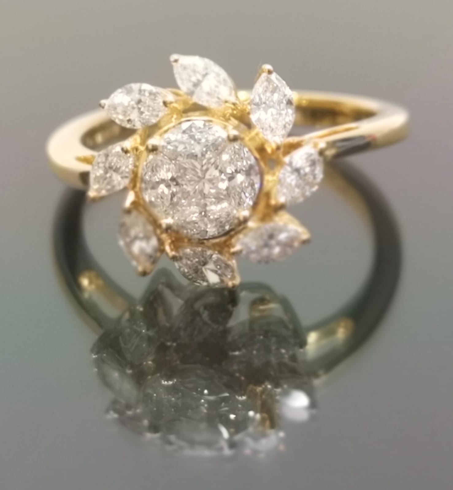18K YG Diamond Ring Main image