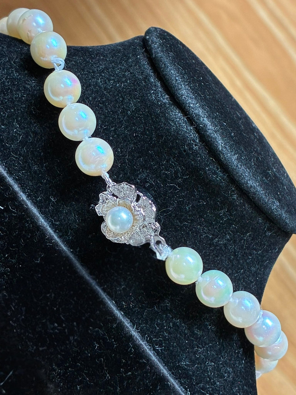 Akoya Cultured Pearl Strand Necklace 8to8.5MM 44CM