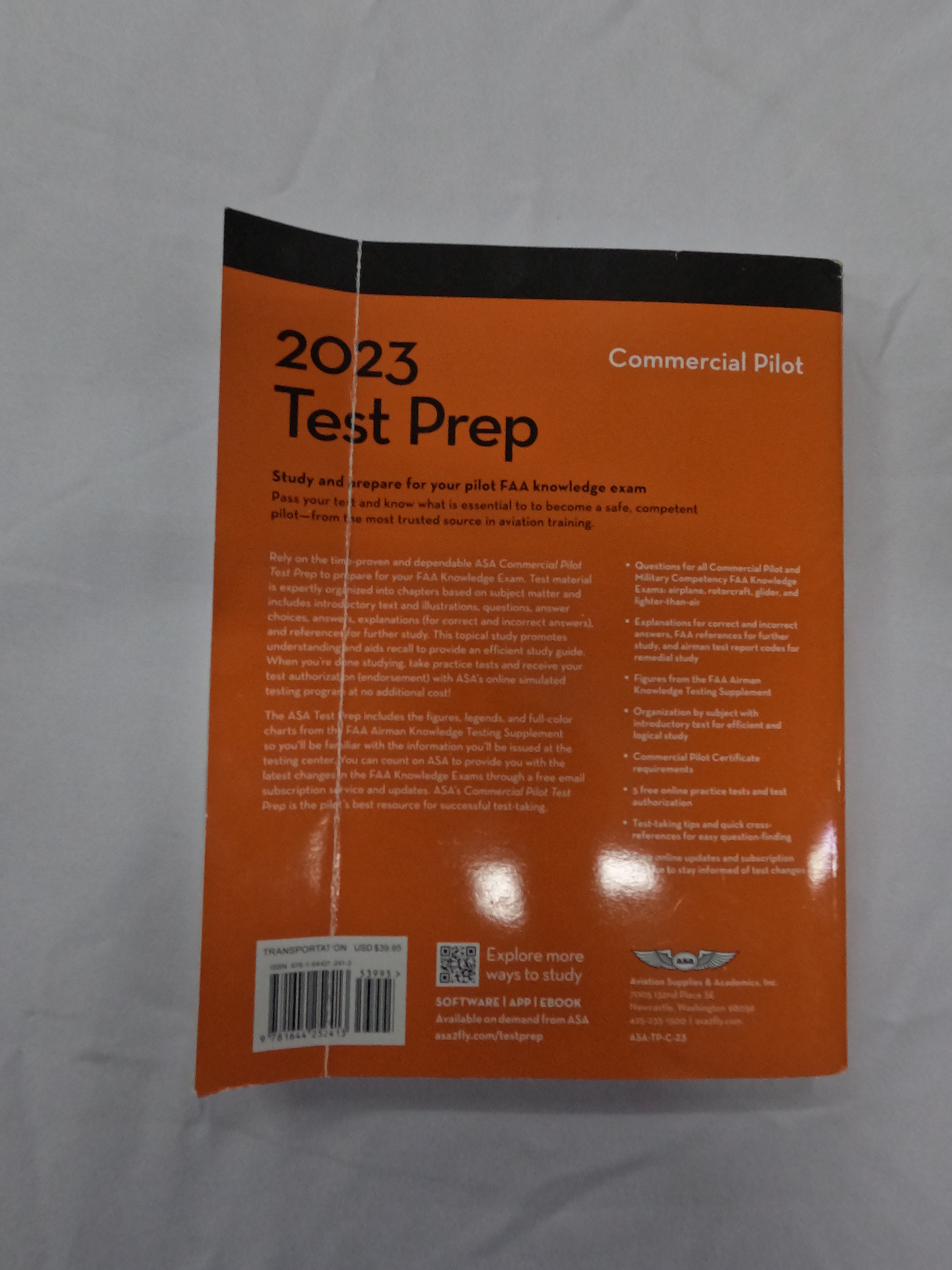 Commercial Pilot Test Prep 2023: Study and Prepare For Your Pilot FAA Knowledge Exam Paperback Secondary image