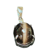 750WG Catseye And Diamonds Pendant 1.8GM