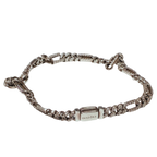 Pandora 925 Silver Oval Cuban Chain Bracelet