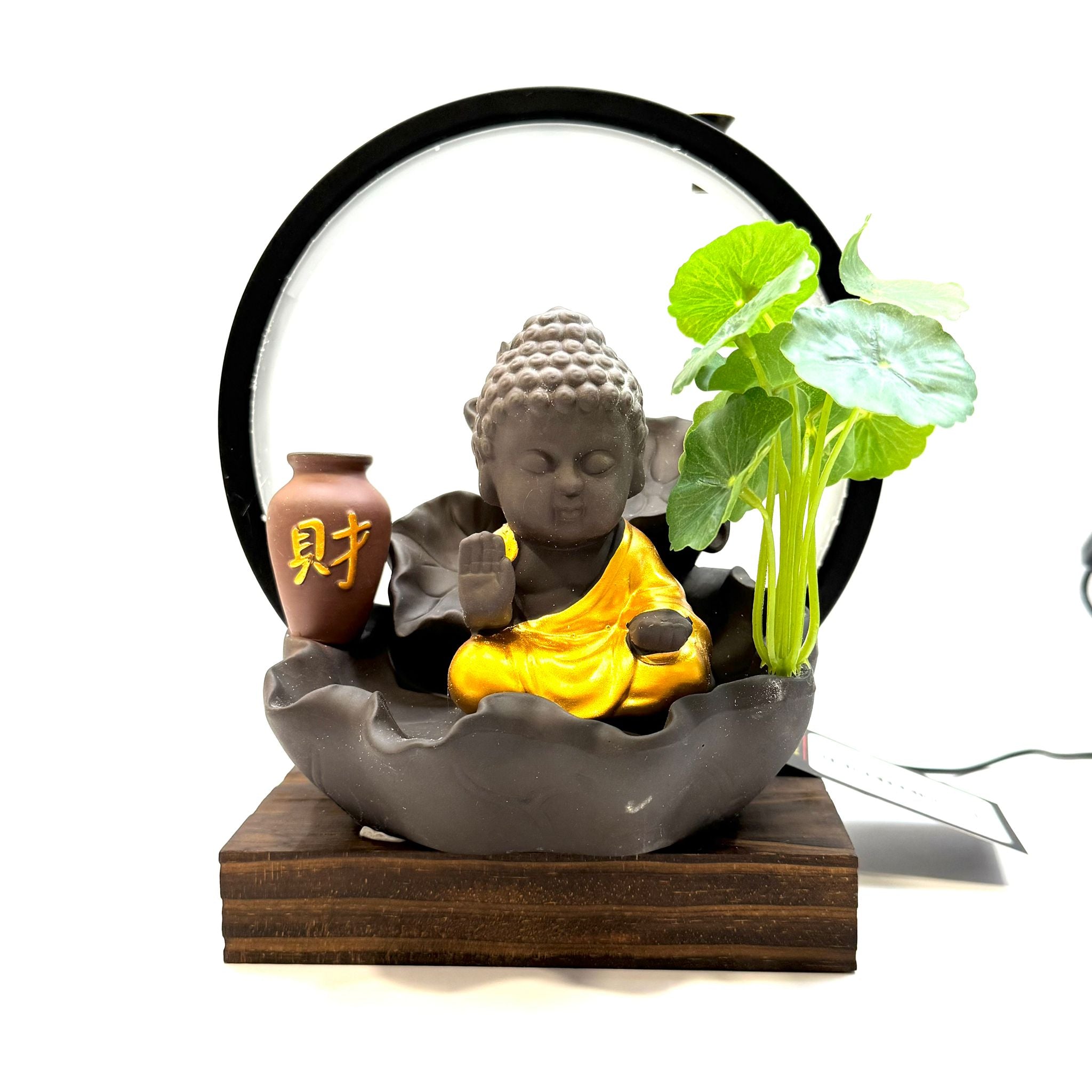 Baby Buddha With LED Ring (Adjustable Light) Main image