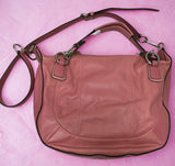 Coach Hobo Shoulder Bag Leather Pink