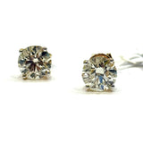 2.56Cts 18KYG Brilliant Cut Diamond Earring