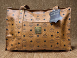 MCM Cognac Visetos Leather Shoulder Bag 38cm