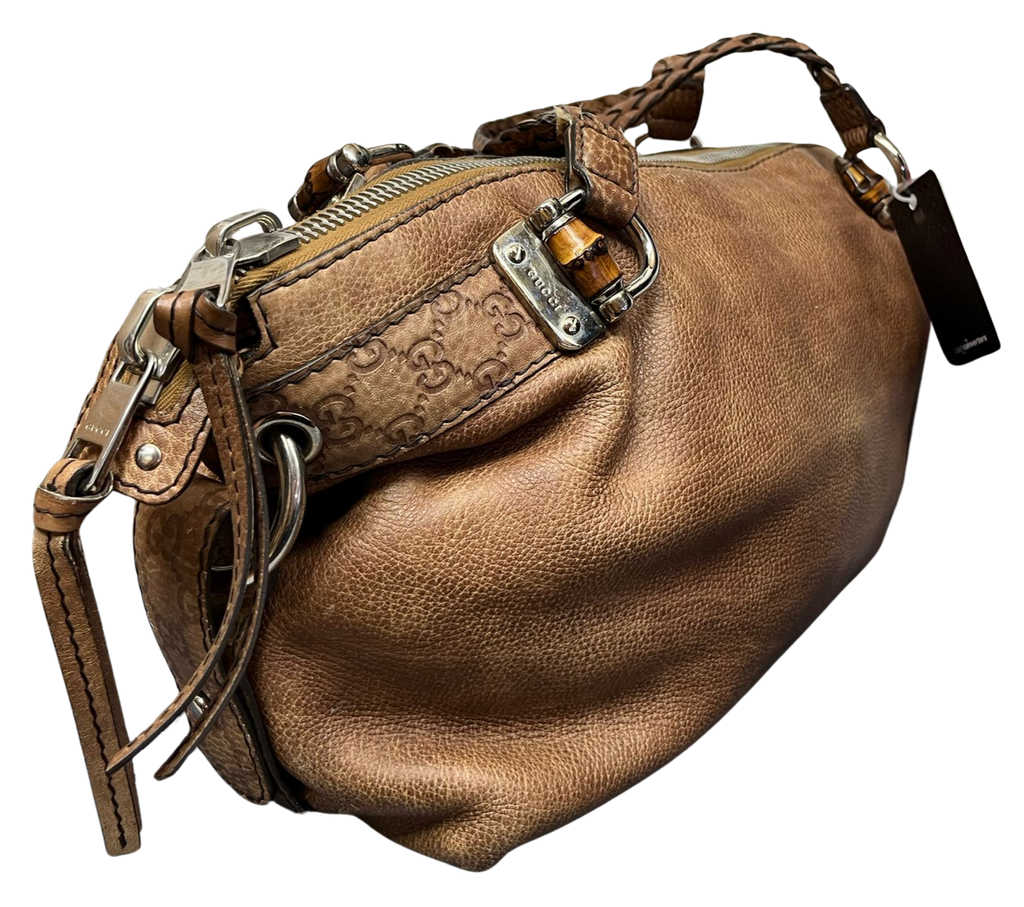 Gucci Bamboo Bar Shoulder Bag brown