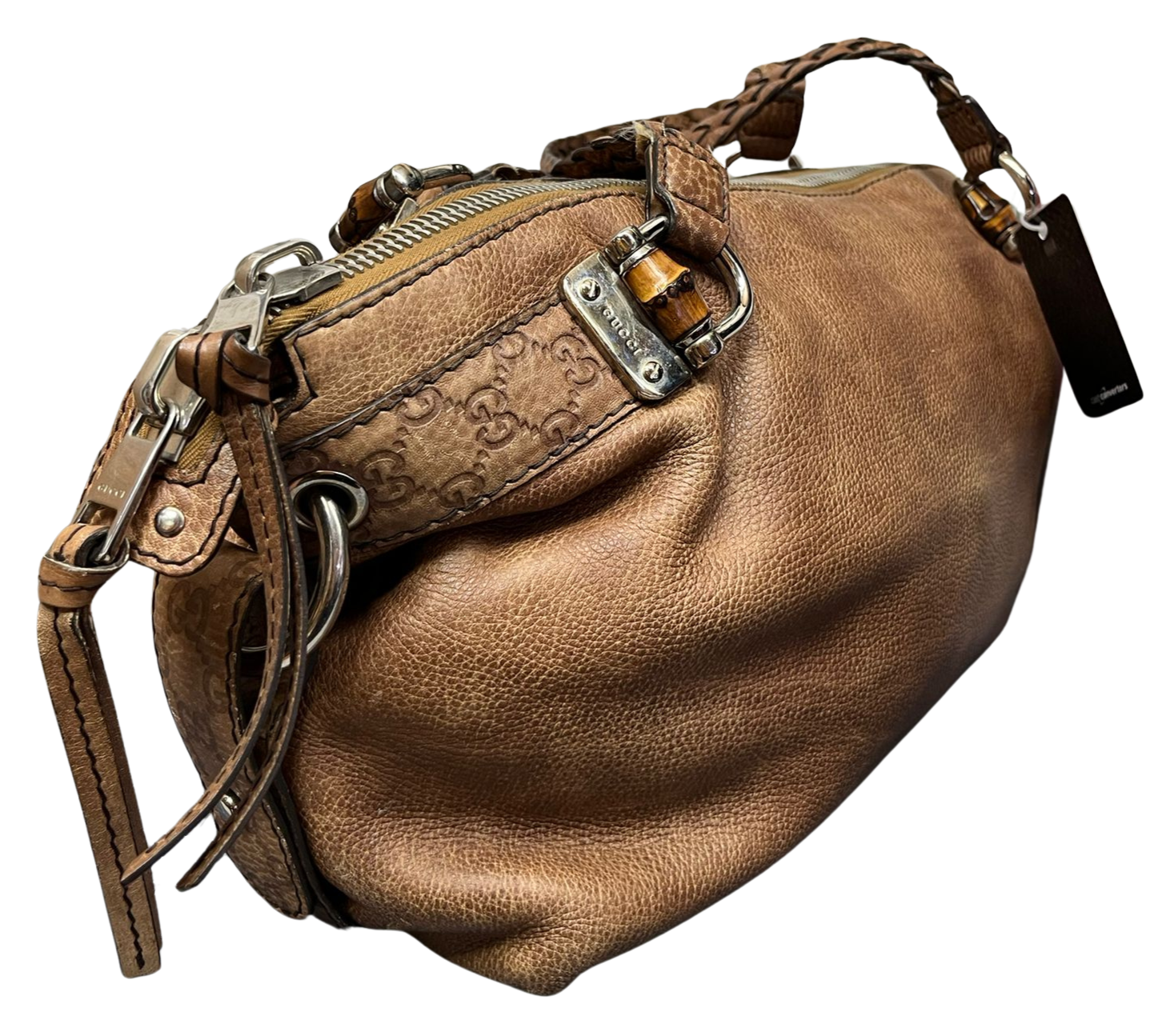 Gucci Bamboo Bar Shoulder Bag brown