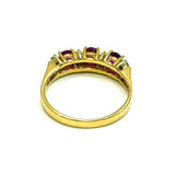 750YG Rubies & Diamonds ring