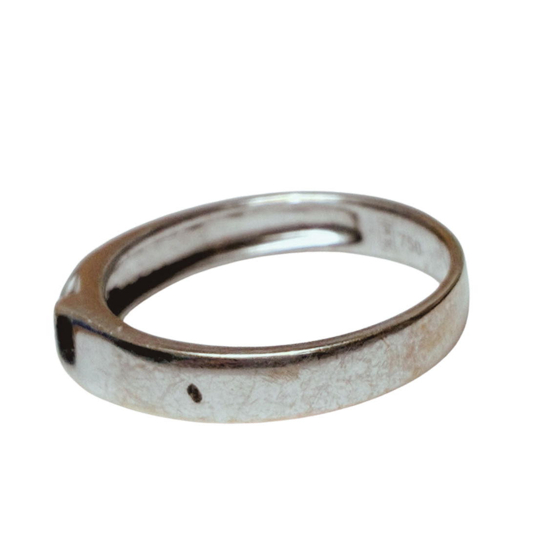 18K White Gold Diamond Ring 3.5GM