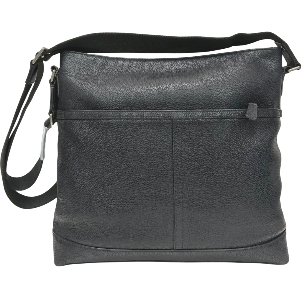 Coach Crossbody Bag Black Pebble Leather