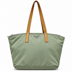 Prada Tessuto Nylon Small Boxy Tote Bucket Bag
