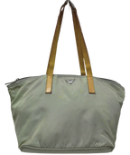 Prada Tessuto Nylon Small Boxy Tote Bucket Bag