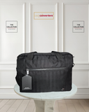 BMW Briefcase Two Ways Black Canvas