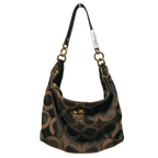 Coach Madison Op Art Sateen Hailey Hobo Bag