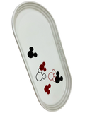 Le Creuset Mickey Mouse Oblong Plate 25cm White