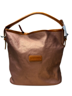 Longchamp Derby Metallic Hobo Bag Copper Bronze Color