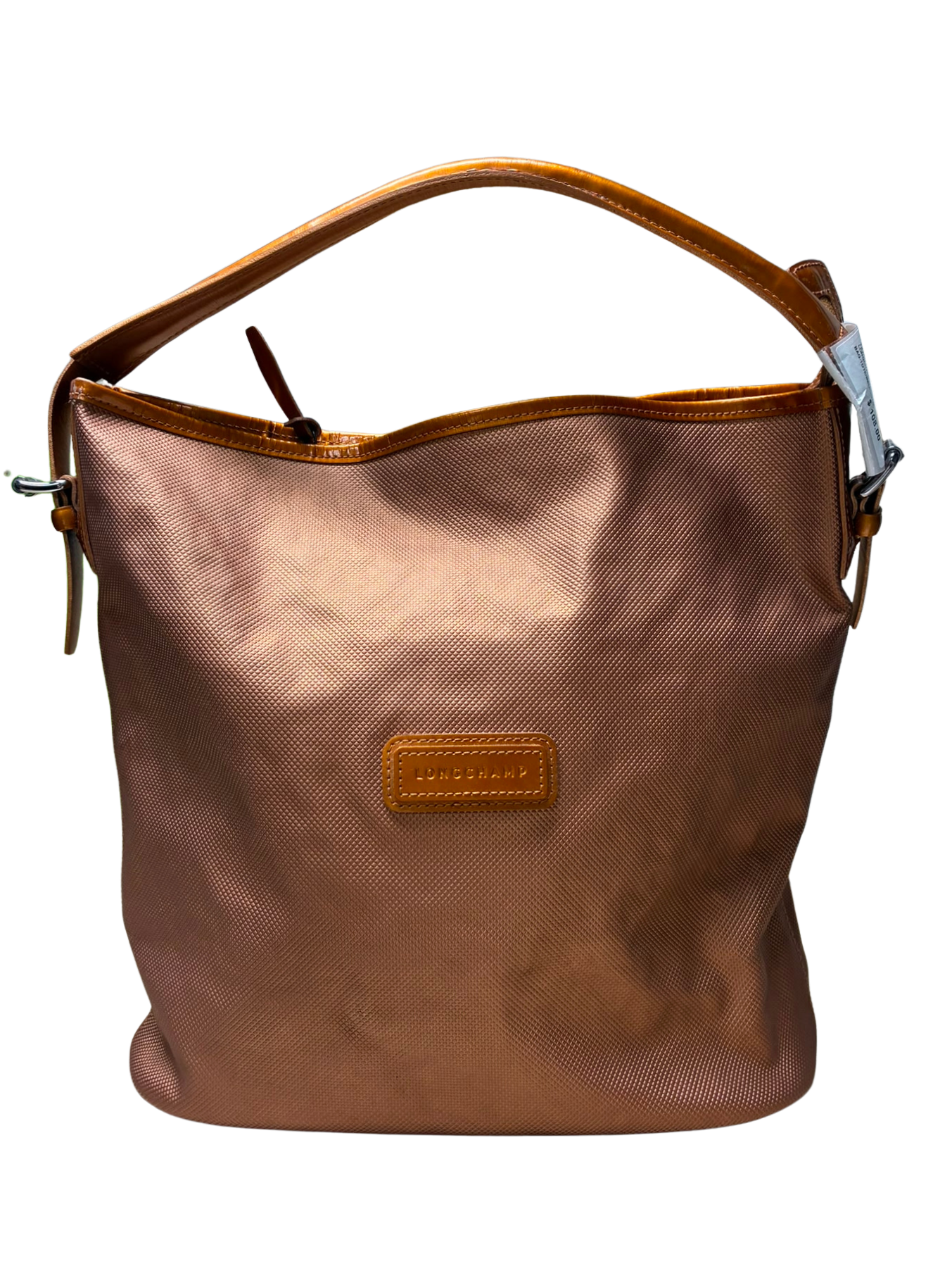 Longchamp Derby Metallic Hobo Bag Copper Bronze Color