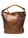 Longchamp Derby Metallic Hobo Bag Copper Bronze Color