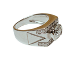 750WG Diamond Mens Ring 7.2GM