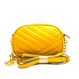 Tory Burch Mustard Yellow Leather Shoulder Bag