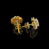 Diamond Earrings 18K yellow gold D2=2.24 / 5.09gm