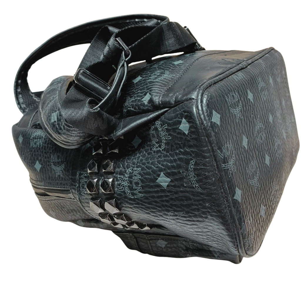 MCM T1851 Stark Side Studs Backpack Visetos Black