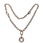 Pandora ME Link Chain Necklace Rose Gold With Pandora ME Lunar Phases Medallion Charm