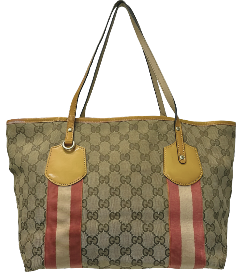 Gucci GG Canvas Web Jolie Tote Bag