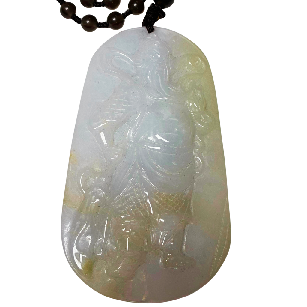 Jade A Like Kwan Kong Pendant Necklace