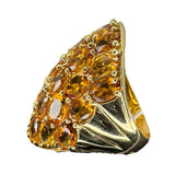 Citrine 18k Yellow Gold Lady's Ring