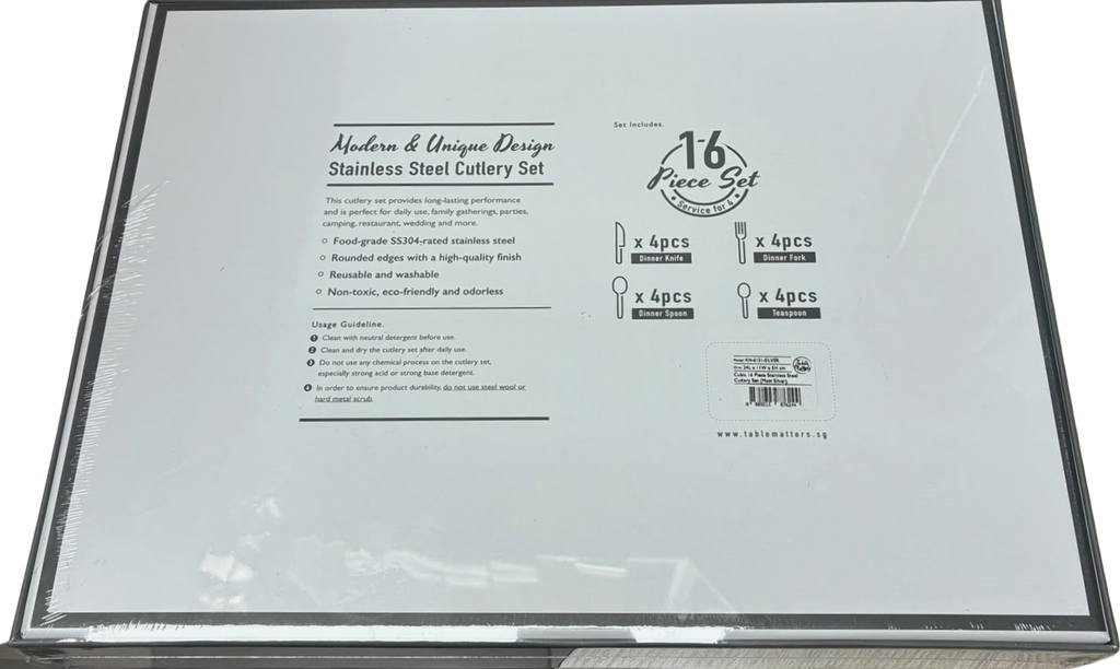 Table Matters 16 Piece Stainless Steel Cutlery Set