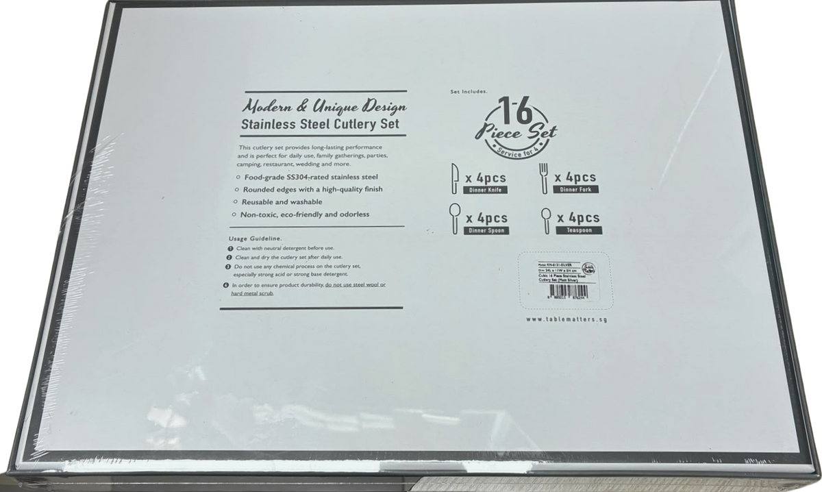 Table Matters 16 Piece Stainless Steel Cutlery Set