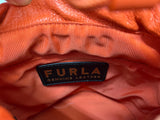 Furla Giove Leather Bag Orange Small