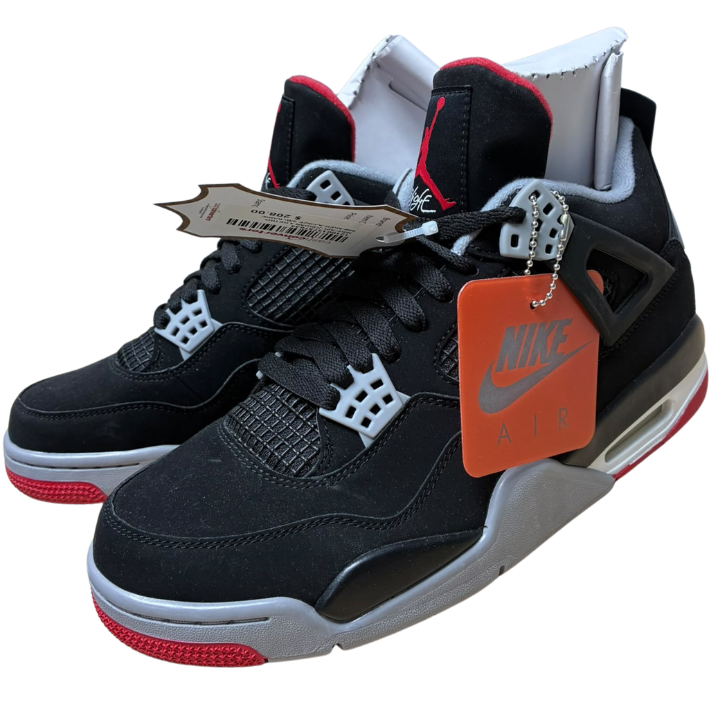 Jordan Mens Air 4 Retro 308497 060 Bred 2019 Release Size 9