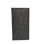 Dunhill D Eight (D8) Dark Brown Textured Leather Long Bifold Wallet