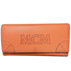 MCM Aren Large Logo Continental Flap Wallet