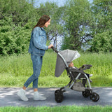 Jeep Unlimited Reversible Handle Stroller Grey Tweed