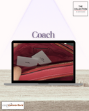 Coach Camera Bag Signature Pink strap