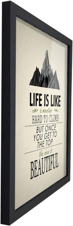 Poster Hub Life Is Like A Mountain Motivational Art Decor